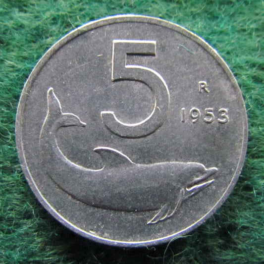 Italy 1953 5 Lira Coin