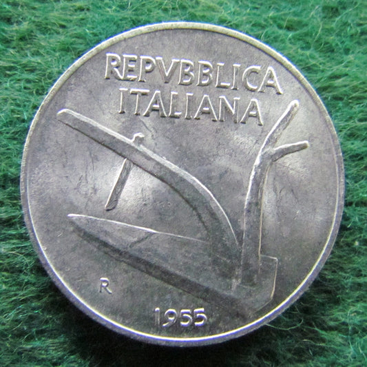 Italy 1955 10 Lira Coin