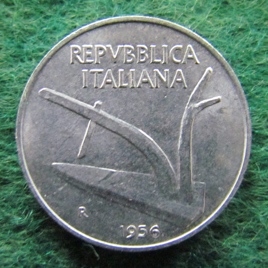Italy 1956 10 Lira Coin