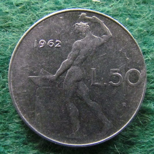 Italy 1962 50 Lira Coin