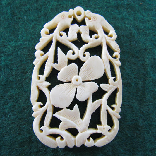 Ivory Pierce Carved Pendant