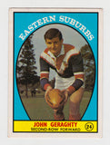 Scanlens 1968 A Grade NRL Football Card  #24 - John Geraghty - Earstern Suburbs