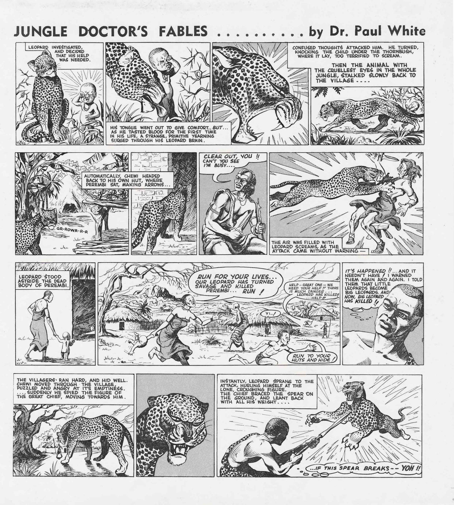 Harry Rogers Jungle Doctors Fables - Artists Proof #1