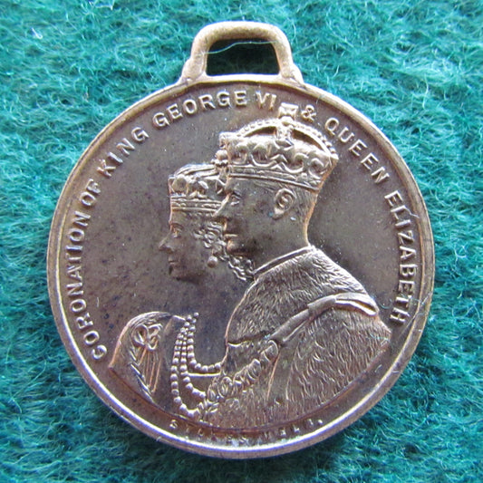 Australian King George VI & Queen Elizabeth Commemorative Coronation Medallion by Stokes Melbourne