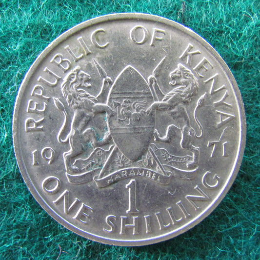 Republic Of Kenya 1971 One Shilling Coin