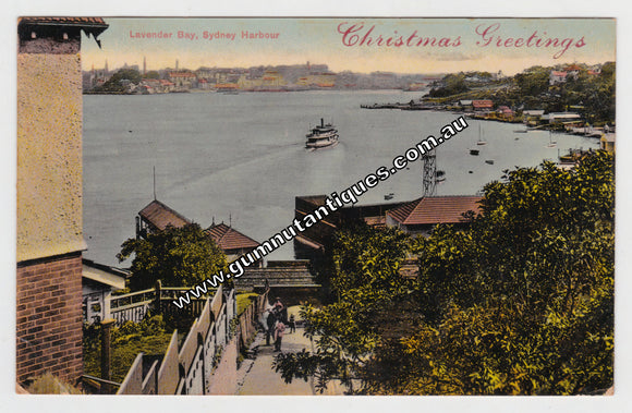 Postcard Lavender Bay Sydney Harbour Postmarked 1912