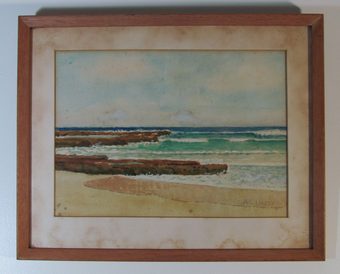 A C Likely Watercolour Seascape