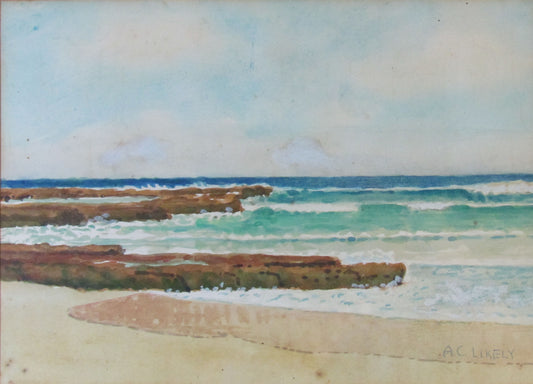 A C Likely Watercolour Seascape