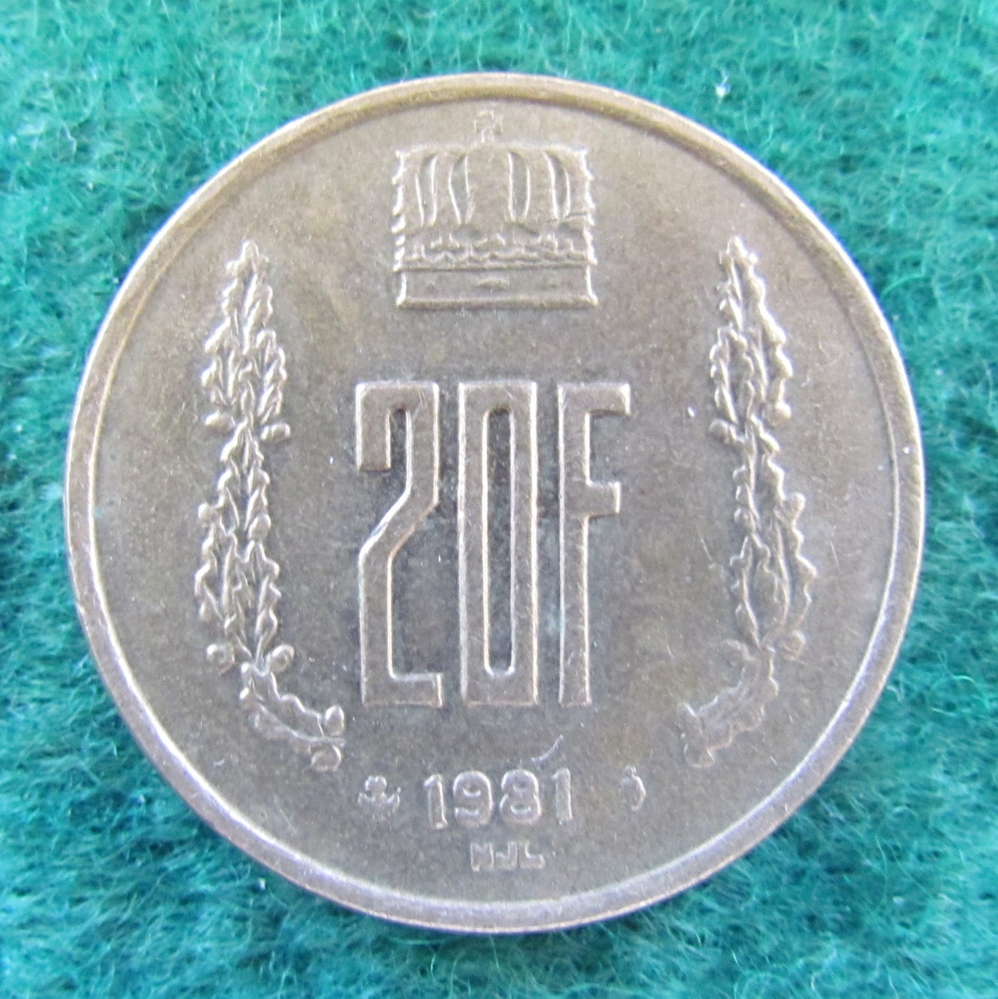 Luxembourg 1981 20 Franc Coin - Circulated