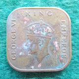 Malaya 1940 One Cent King George VI Coin - Circulated