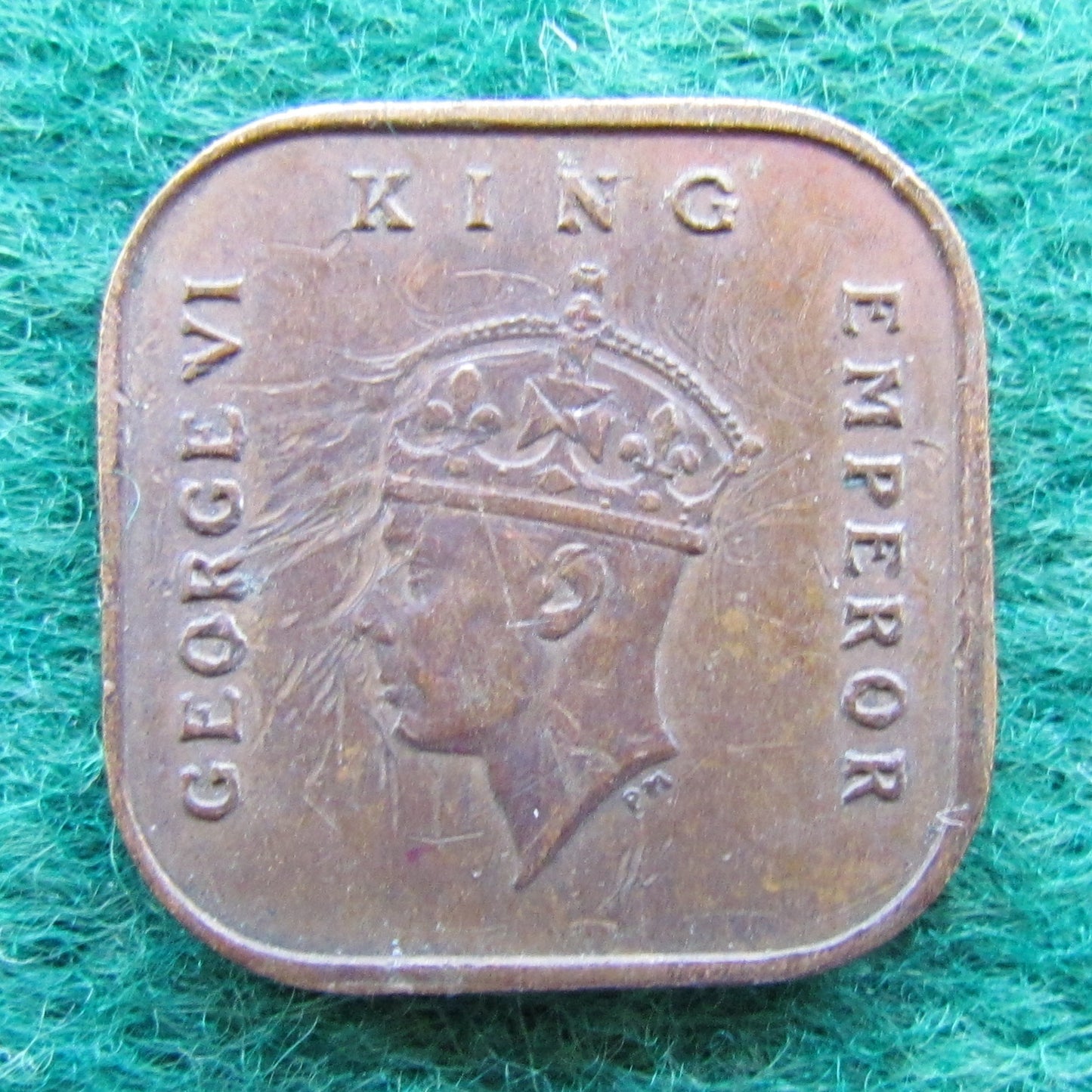 Malaya 1940 1/2 Half Cent King George VI Coin - Circulated
