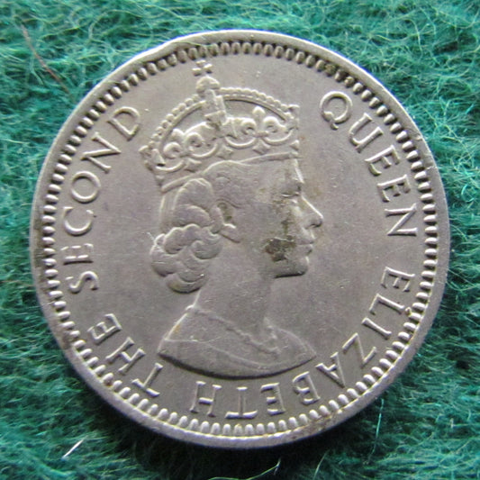 Malaya & British Borneo 1961 Ten Cent Queen Elizabeth II Coin