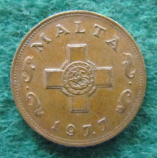 Maltese Malta 1977 2 Cent Coin - Circulated