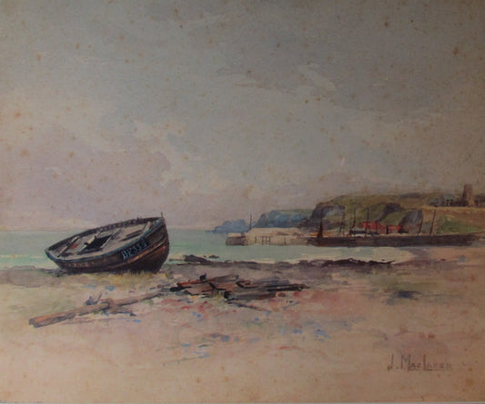 James MacLaren Watercolour Fishing Boats 3