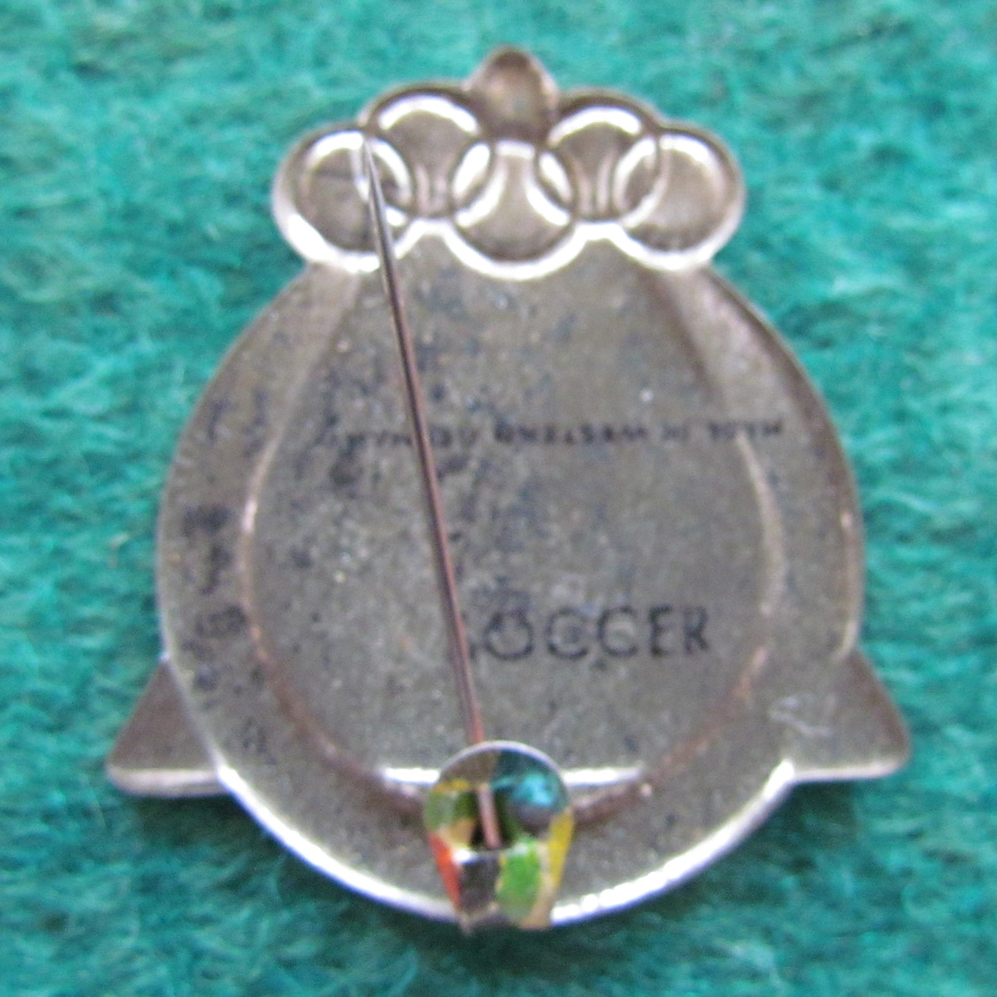 Australian Melbourne 1956 Olympic Games Soccer Tin Badge