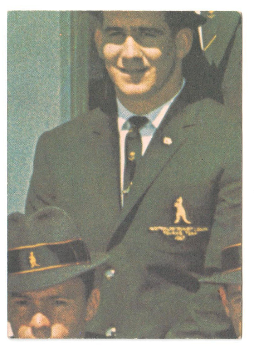 Scanlens 1968 A Grade NRL Football Card #21 - Monty Porter - Cronulla Sutherland
