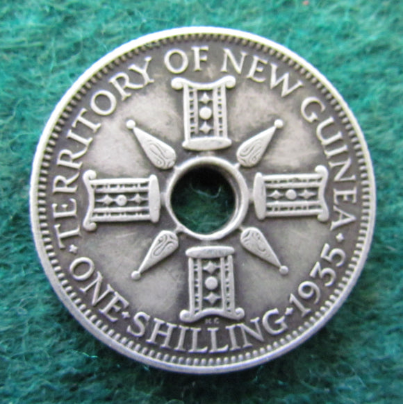 New Guinea 1935 1 One Shilling Coin