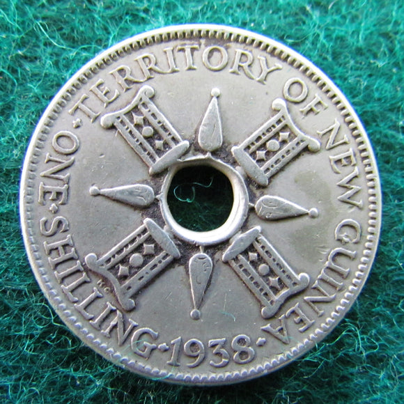 New Guinea 1938 1 One Shilling Coin