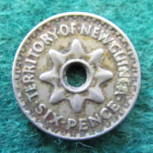 New Guinea 1943 Six Pence Coin