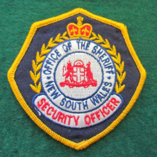 New South Wales Office Of The Sheriff Shoulder Patch - Security Officer