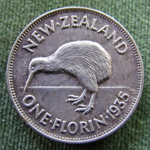 New Zealand 1935 Florin King George V Coin