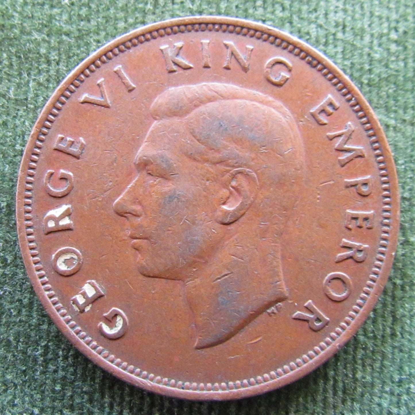 New Zealand 1942 Penny King George VI Coin