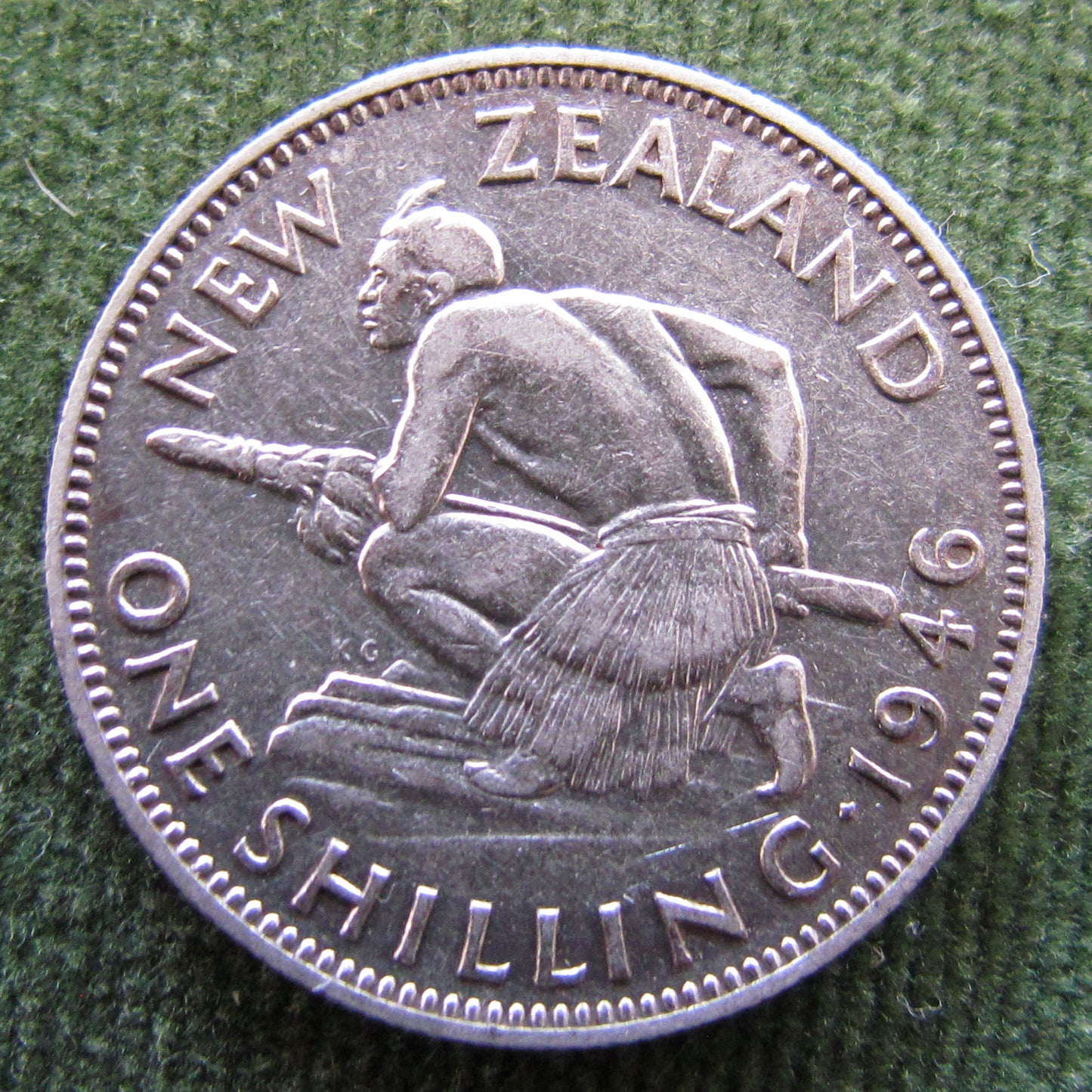 New Zealand 1946 Shilling King George VI Coin