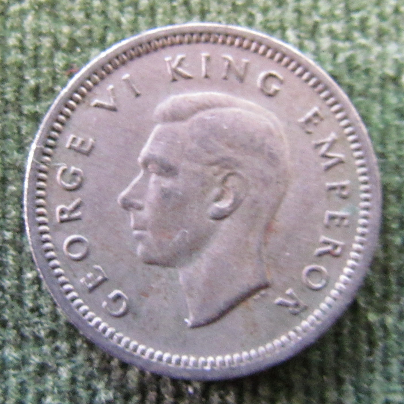New Zealand 1947 Threepence King George VI Coin