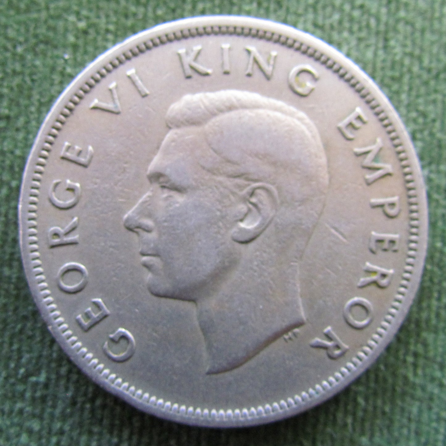 New Zealand 1947 Half Crown King George VI Coin - Circulated