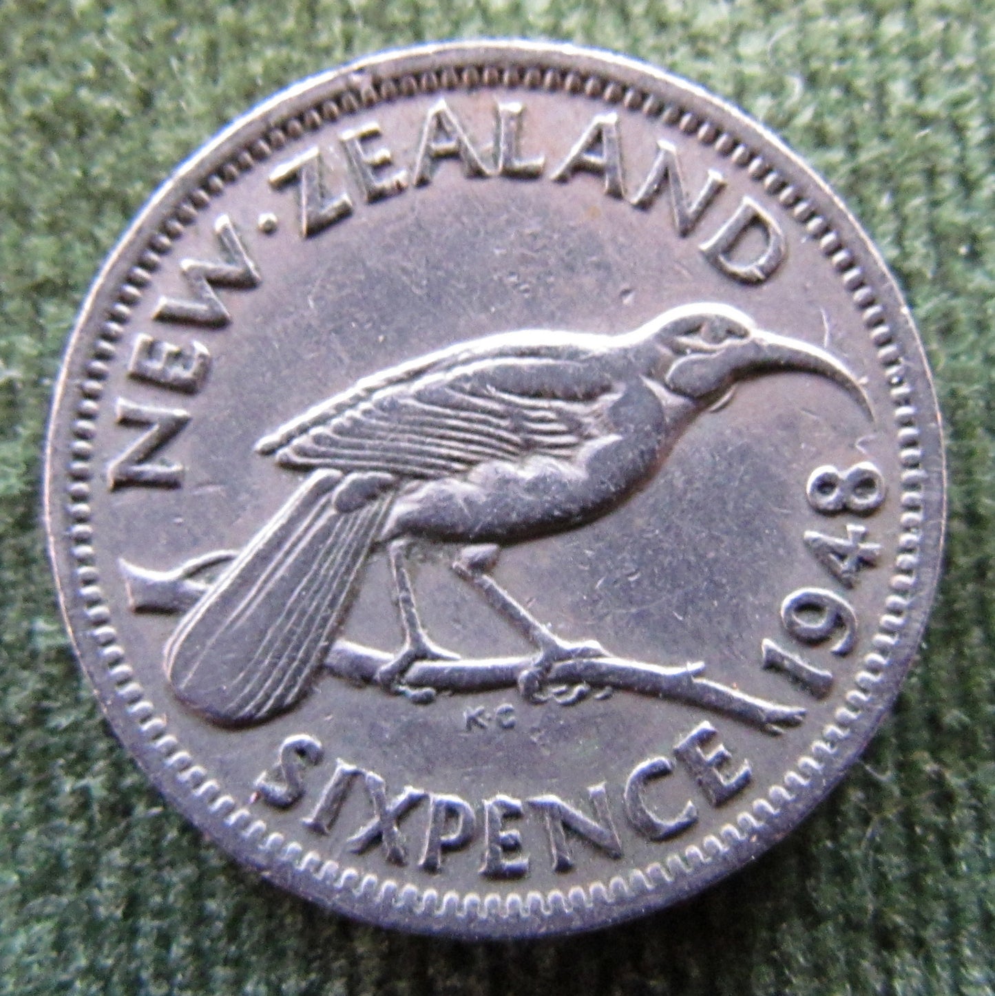 New Zealand 1948 Sixpence King George VI Coin