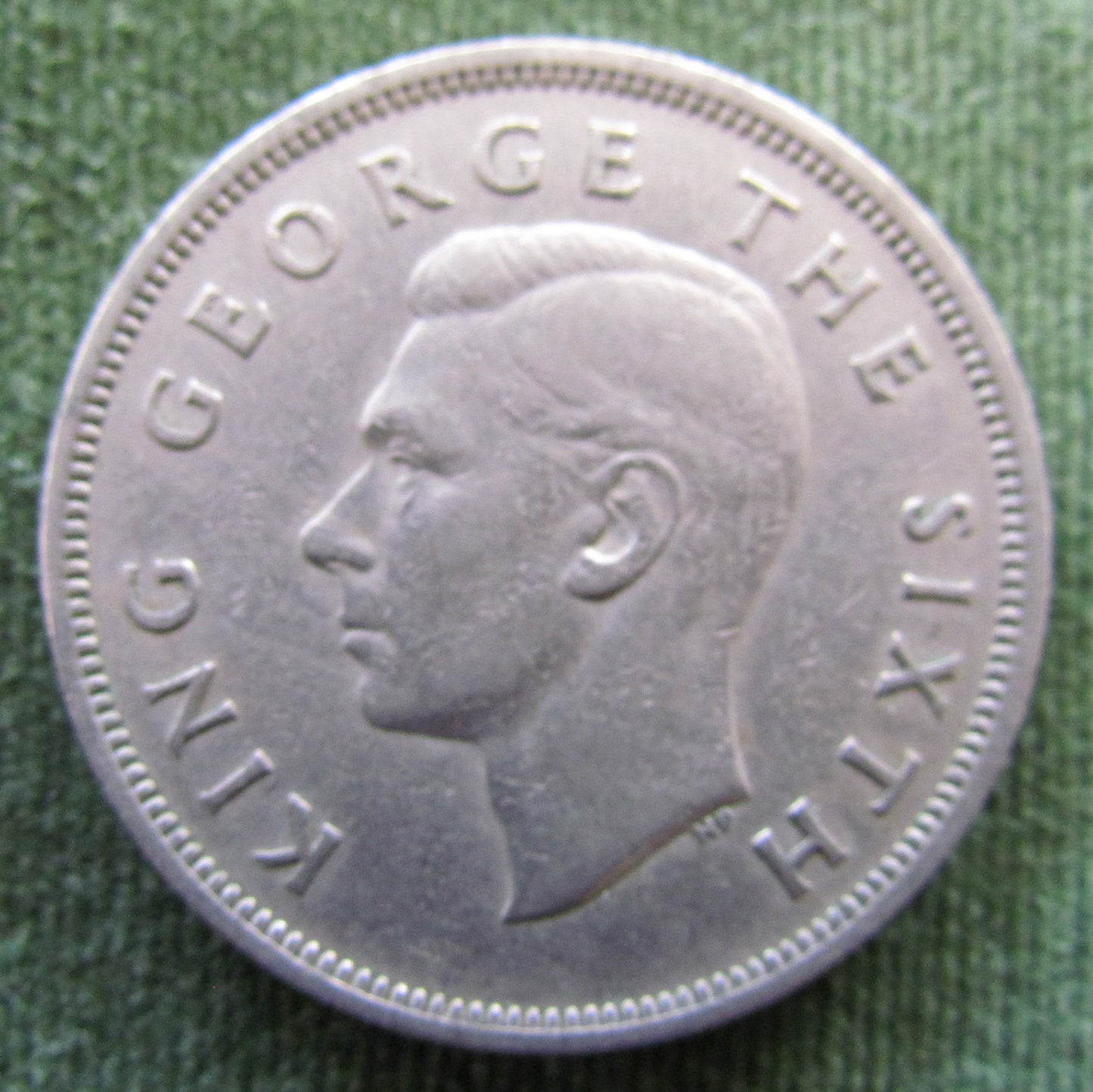 New Zealand 1948 Half Crown King George VI Coin - Circulated