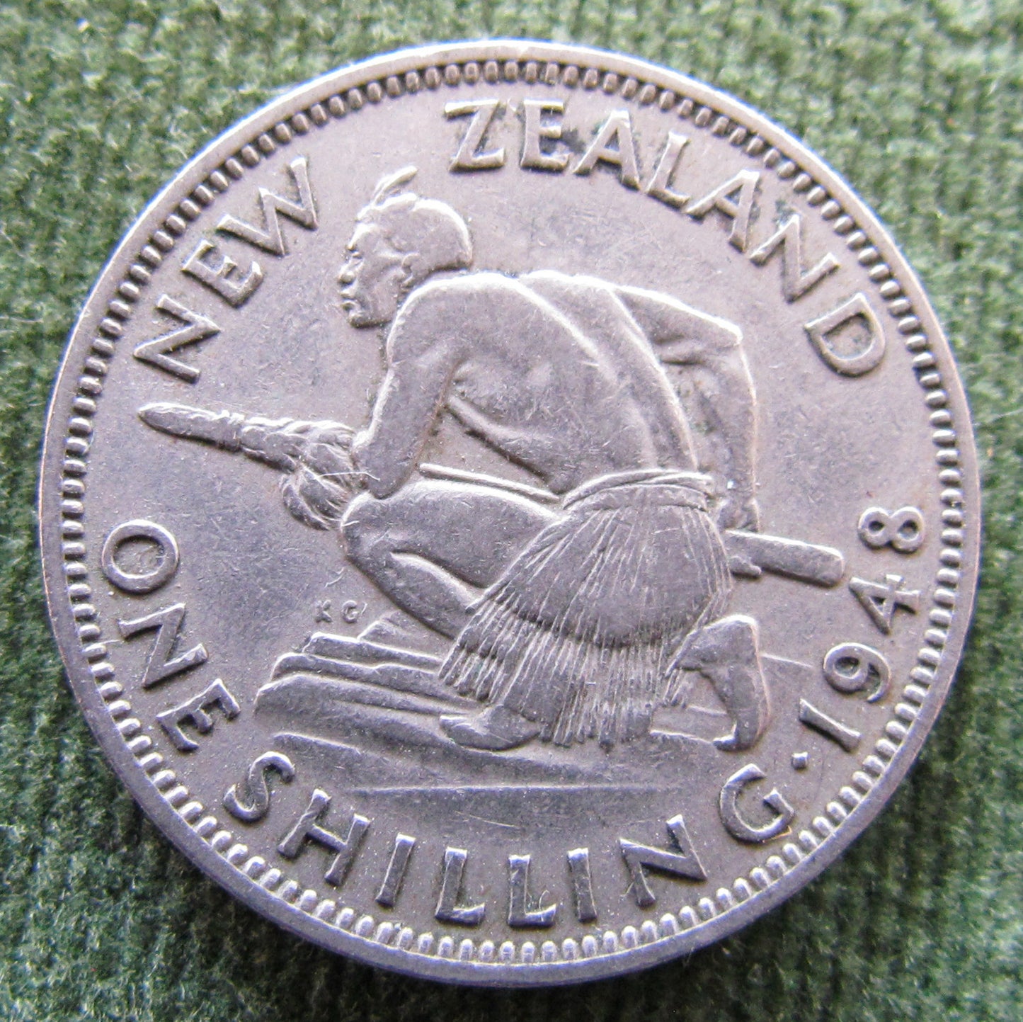 New Zealand 1948 Shilling King George VI Coin