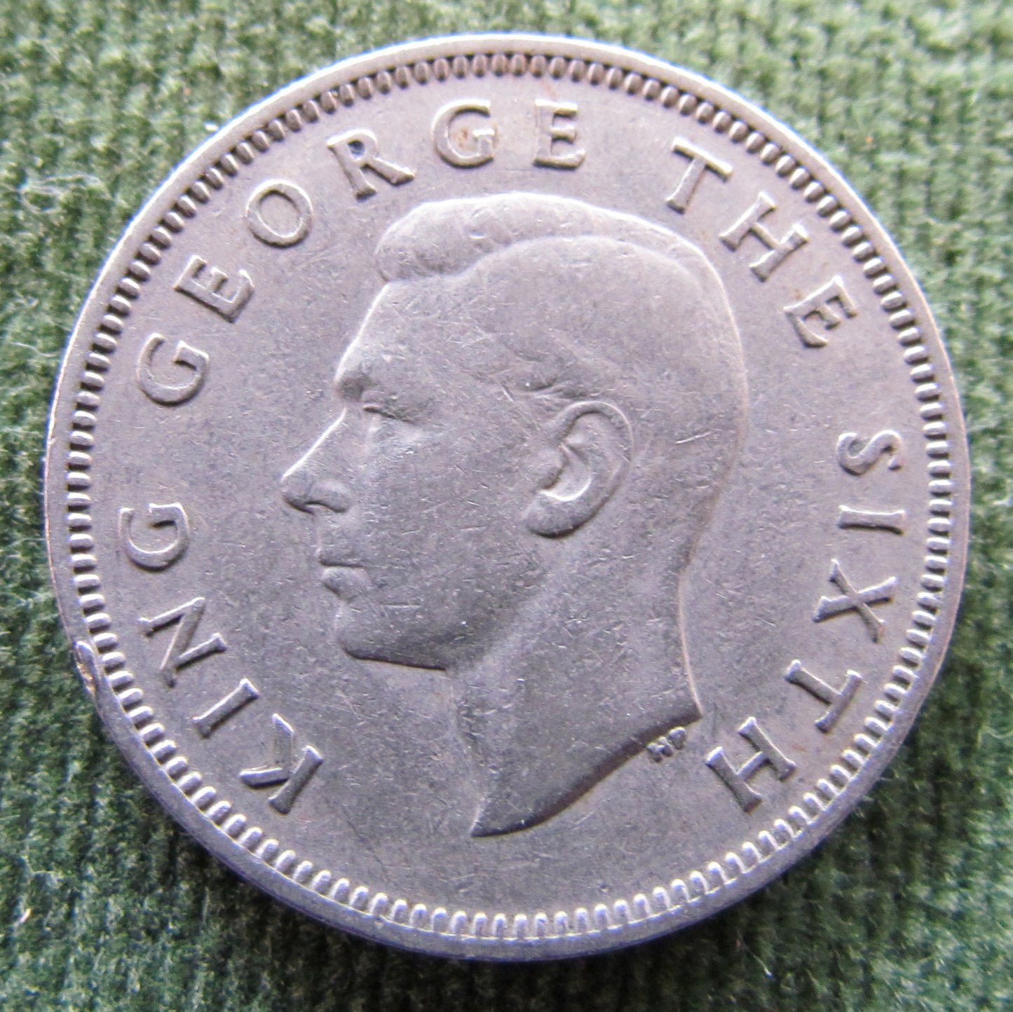 New Zealand 1948 Shilling King George VI Coin