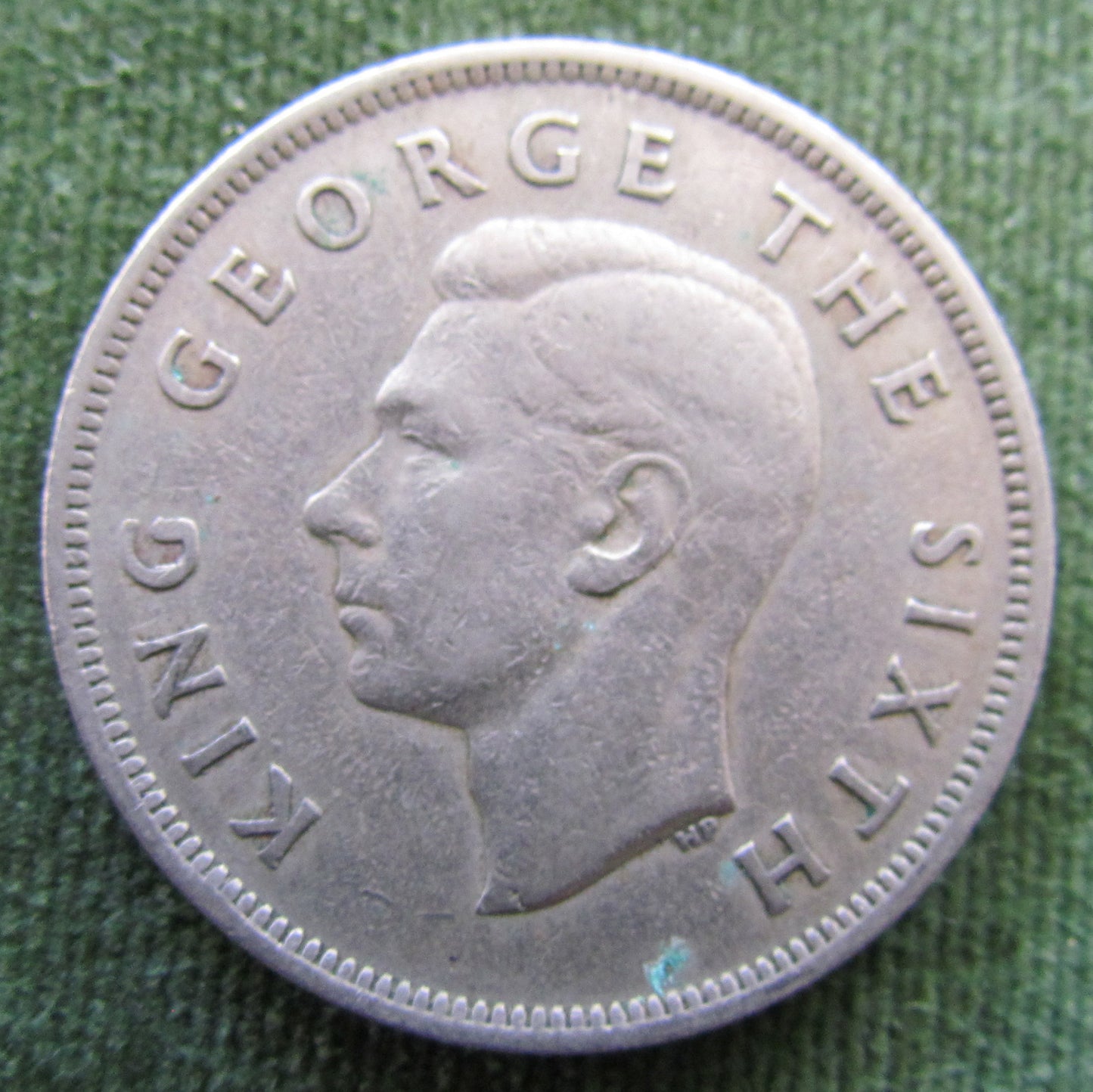New Zealand 1949 Half Crown King George VI Coin - Circulated