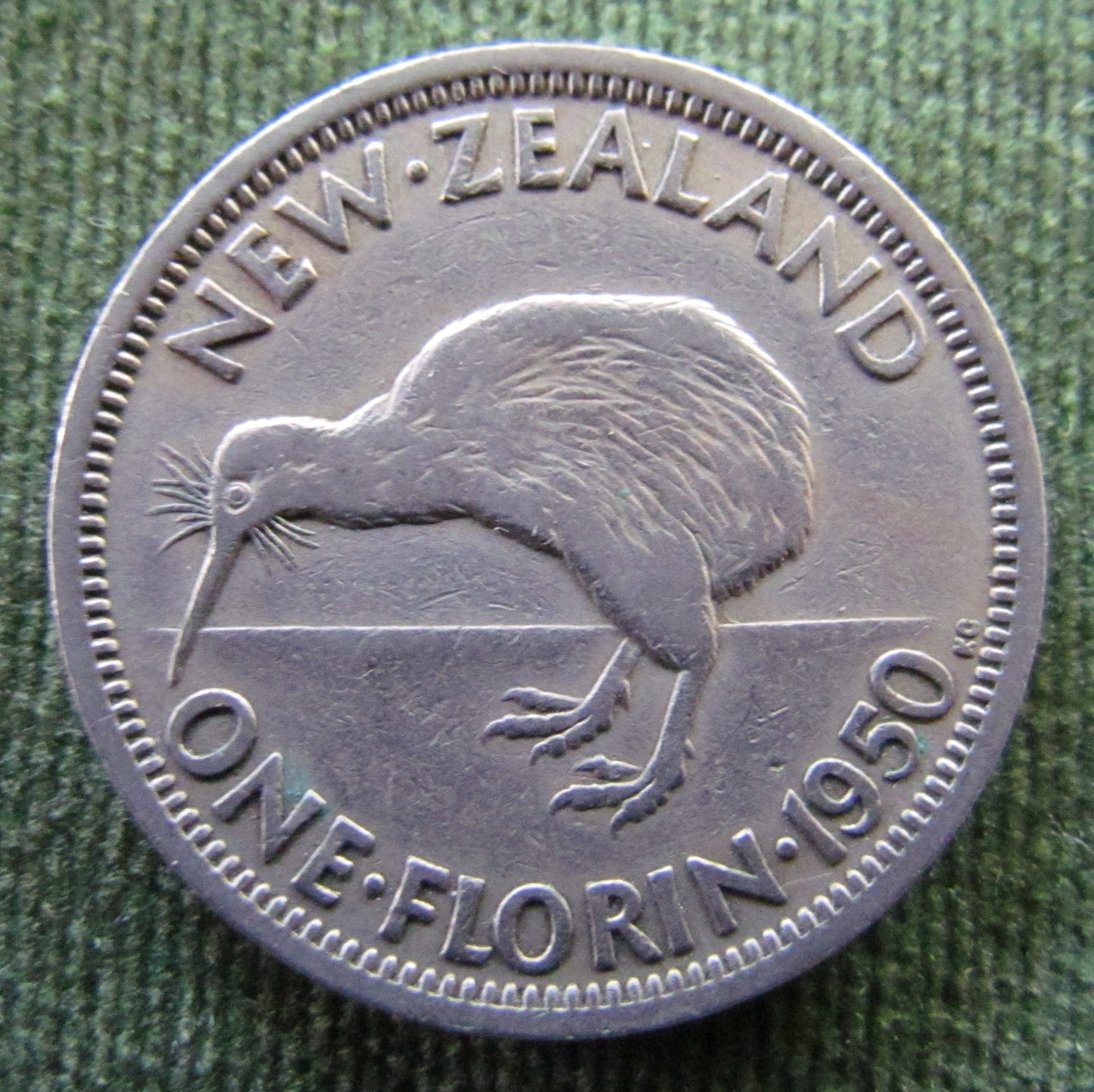 New Zealand 1950 Florin King George VI Coin