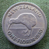 New Zealand 1950 Florin King George VI Coin