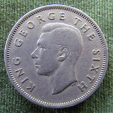 New Zealand 1950 Florin King George VI Coin