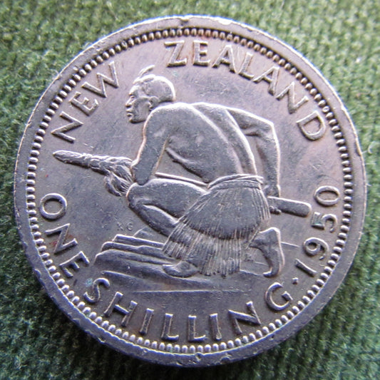 New Zealand 1950 Shilling King George VI Coin