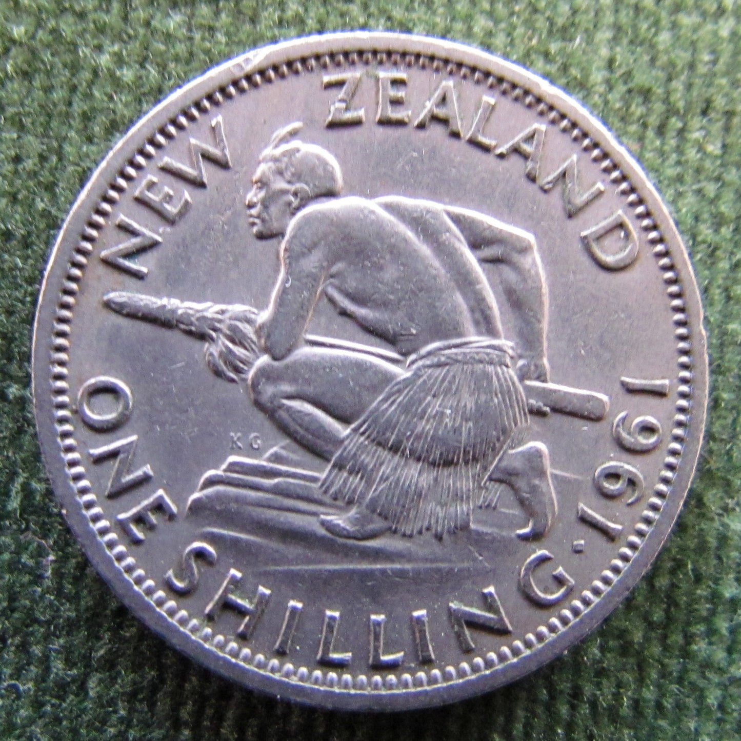 New Zealand 1961 Shilling Queen Elizabeth II Coin