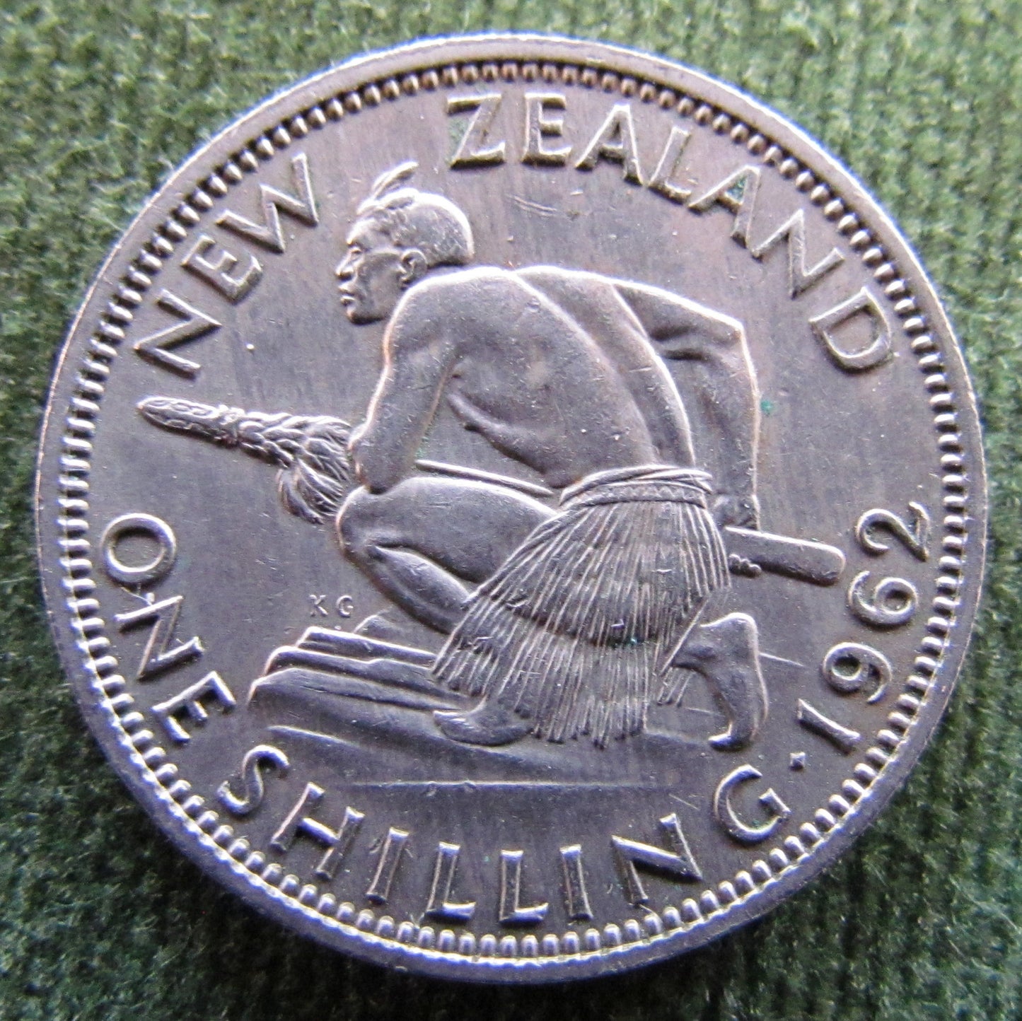 New Zealand 1962 Shilling Queen Elizabeth II Coin