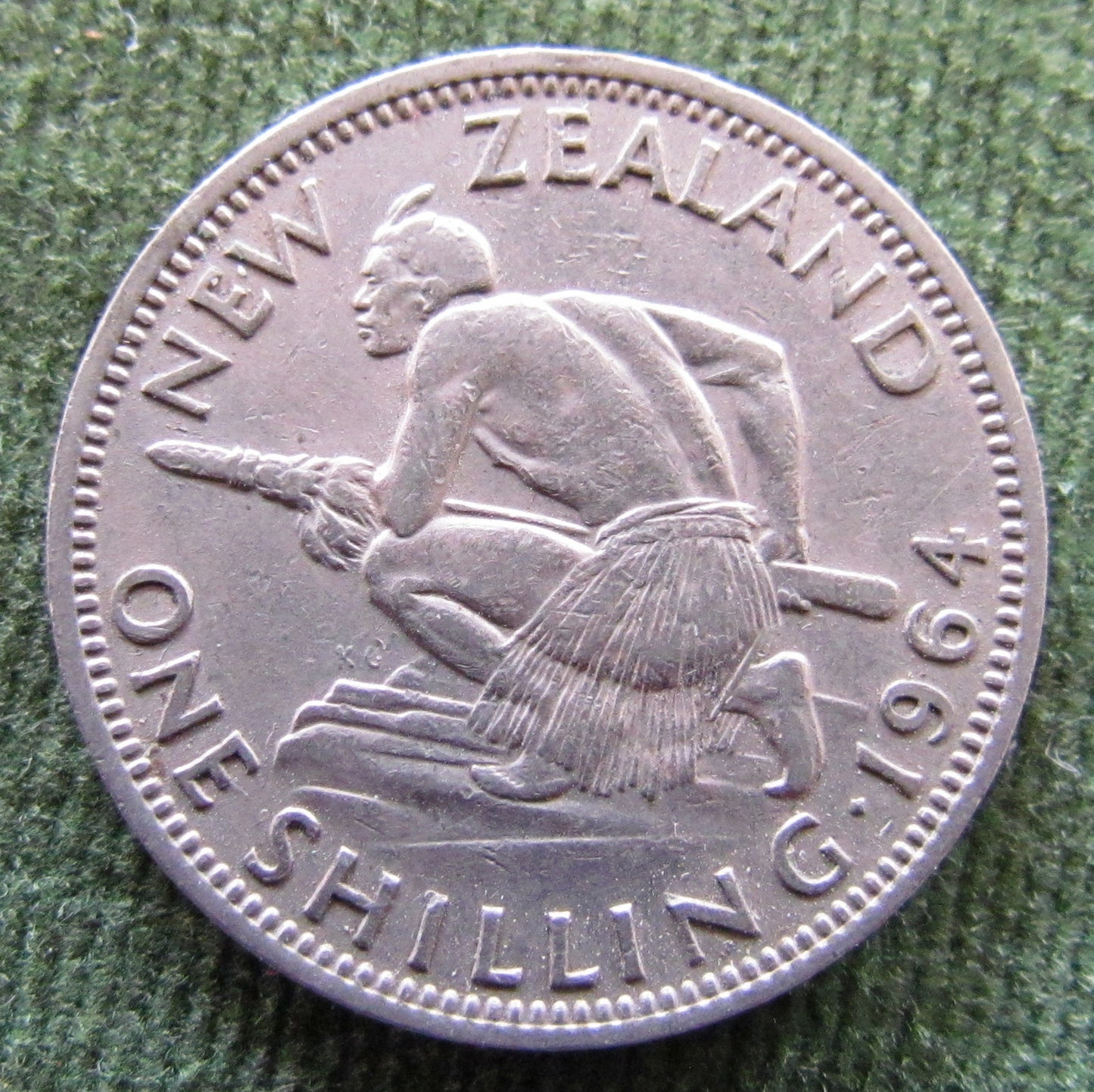 New Zealand 1964 Shilling Queen Elizabeth II Coin