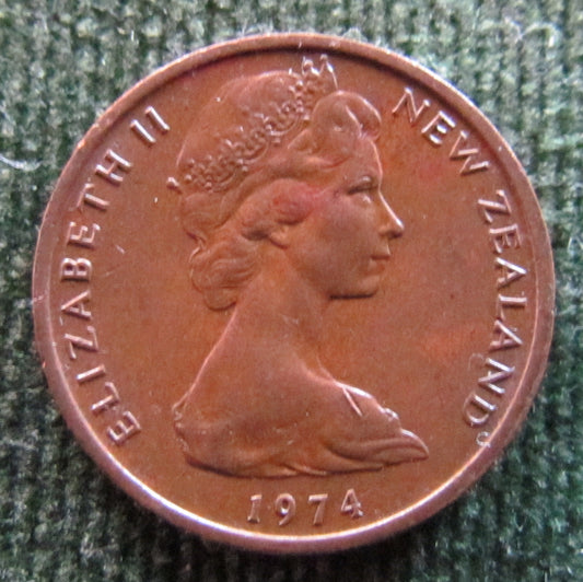 New Zealand 1974 1 Cent Queen Elizabeth Coin