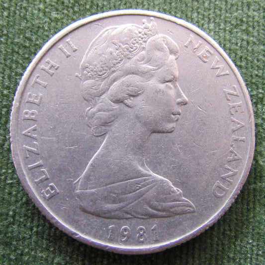 New Zealand 1981 50 Cent Queen Elizabeth Coin