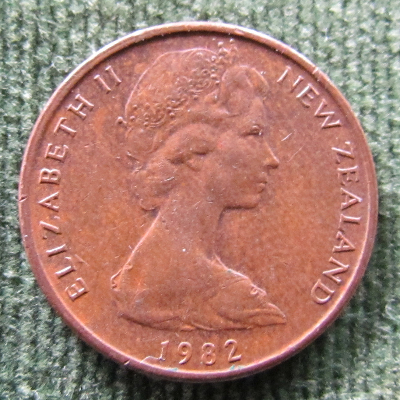 New Zealand 1982 1 Cent Queen Elizabeth Coin