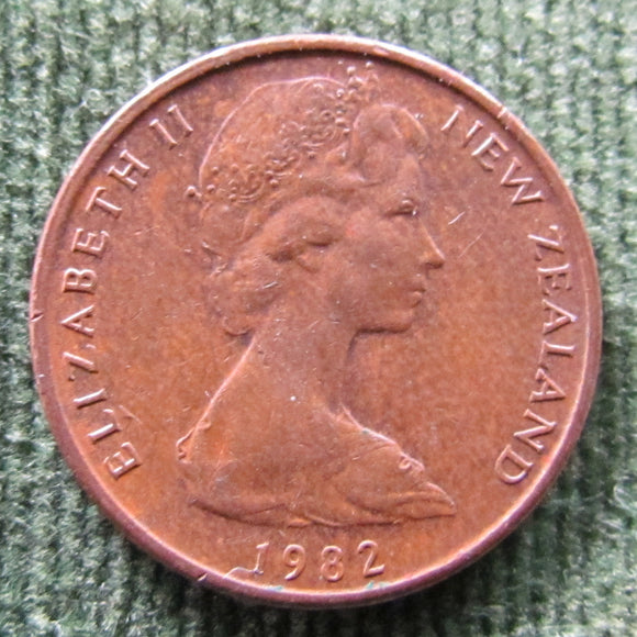 New Zealand 1982 1 Cent Queen Elizabeth Coin Gumnut Antiques