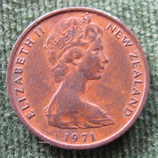 New Zealand 1971 1 Cent Queen Elizabeth II Coin