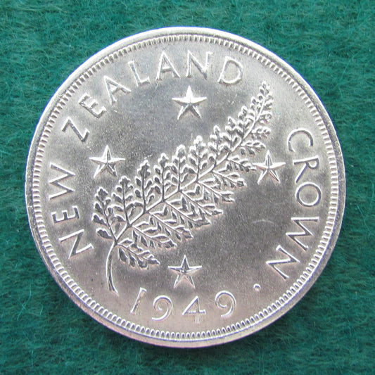 New Zealand 1949 Crown King George VI Coin - Circulated