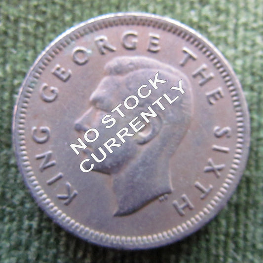 New Zealand 1938 Sixpence  King George VI Coin