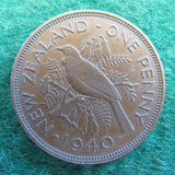 New Zealand 1940 Penny King George VI Coin