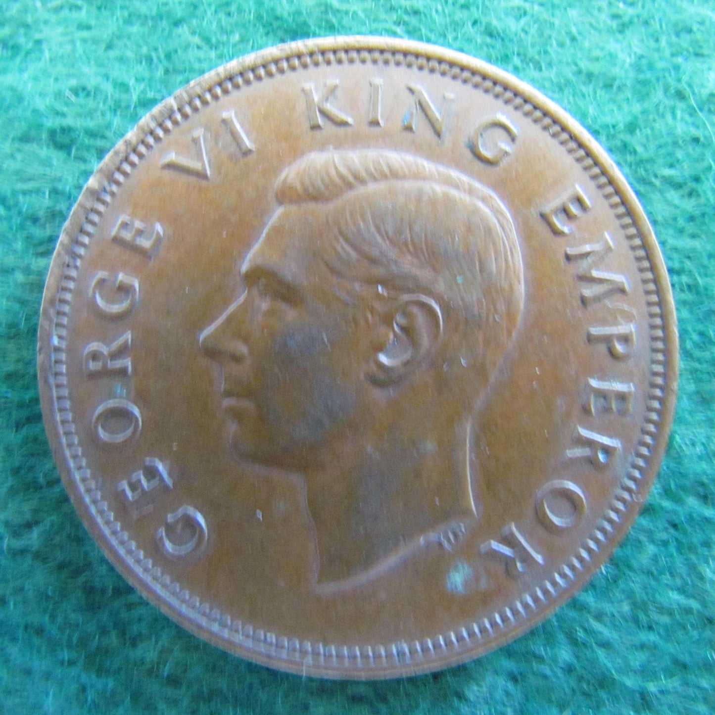 New Zealand 1940 Penny King George VI Coin